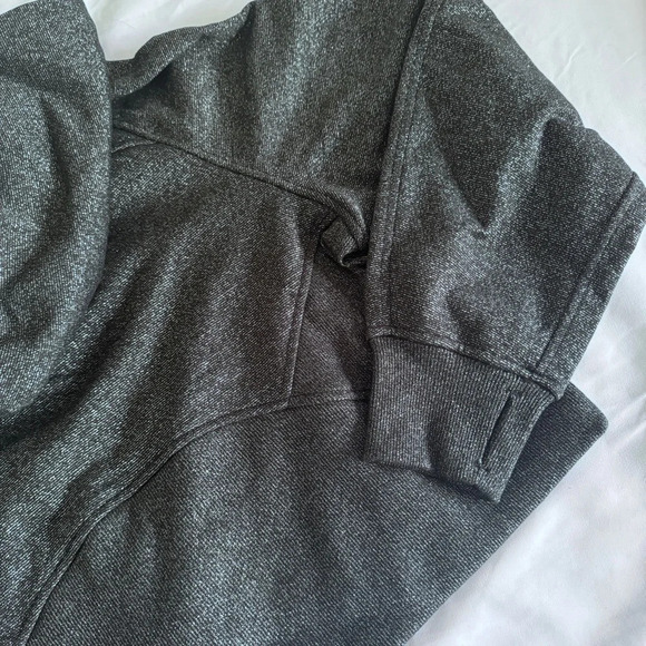 ๐๐ค Lululemon Scuba Oversized Half-Zip Hoodie * Spark Black Silver - Picture 11 of 12